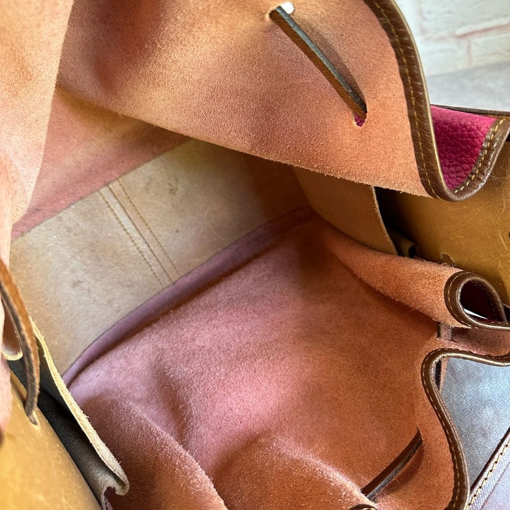 Gancio Italian Leather Drawstring Bucket Bag - Picture 10 of 10